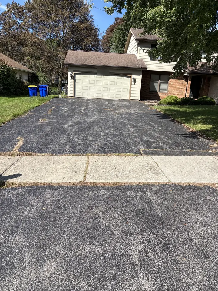 Faded driveway